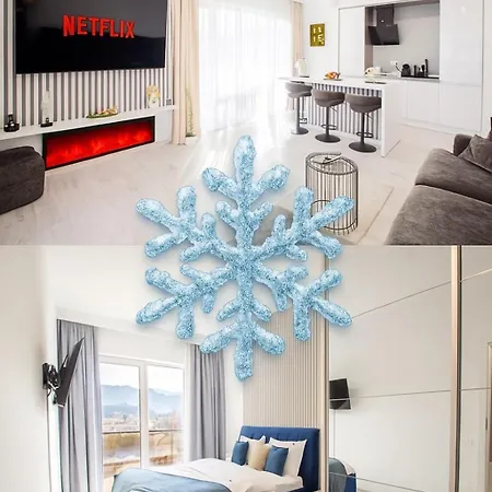 公寓 Mohost View 2Br - Top Floor Luxury Mountains View -Ac- 布拉索夫
